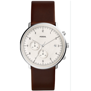 Watch strap Fossil FS5488 Leather Brown 22mm